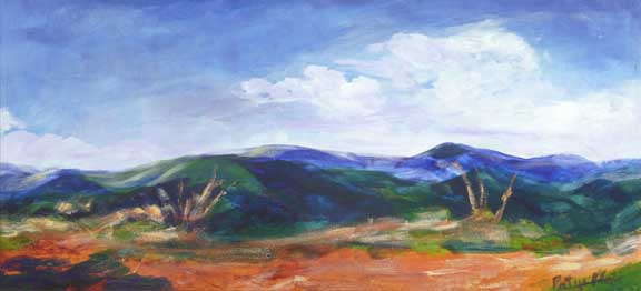 View from Orange Park Giclee Print by Patsy Mair