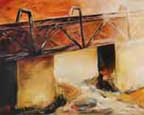 Old Bridge at Mavis Bank Giclee Print by Patsy Mair
